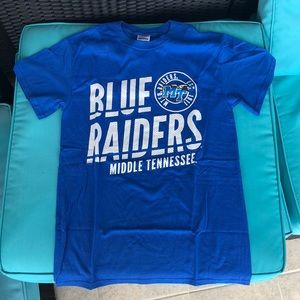 NWOT Middle Tennessee College Blue Shirt